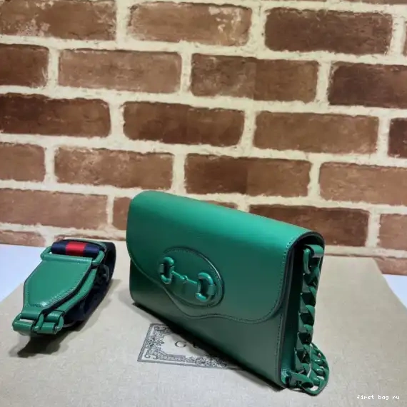 First bag ru Gucci small shoulder Horsebit 1955 bag 0616